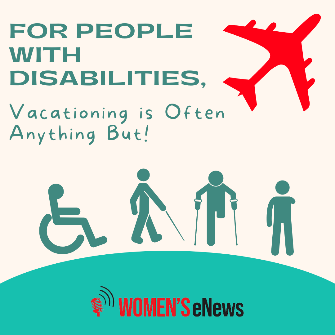 Blog post title and symbols of different forms of disabilities below